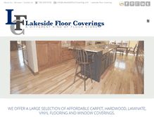Tablet Screenshot of lakesidefloorcovering.com